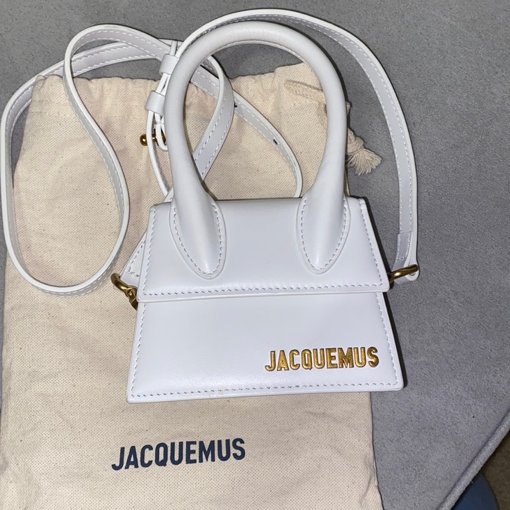 Authentic Jacquemus Le Chiquito Leather mini Top-Handle Bag
